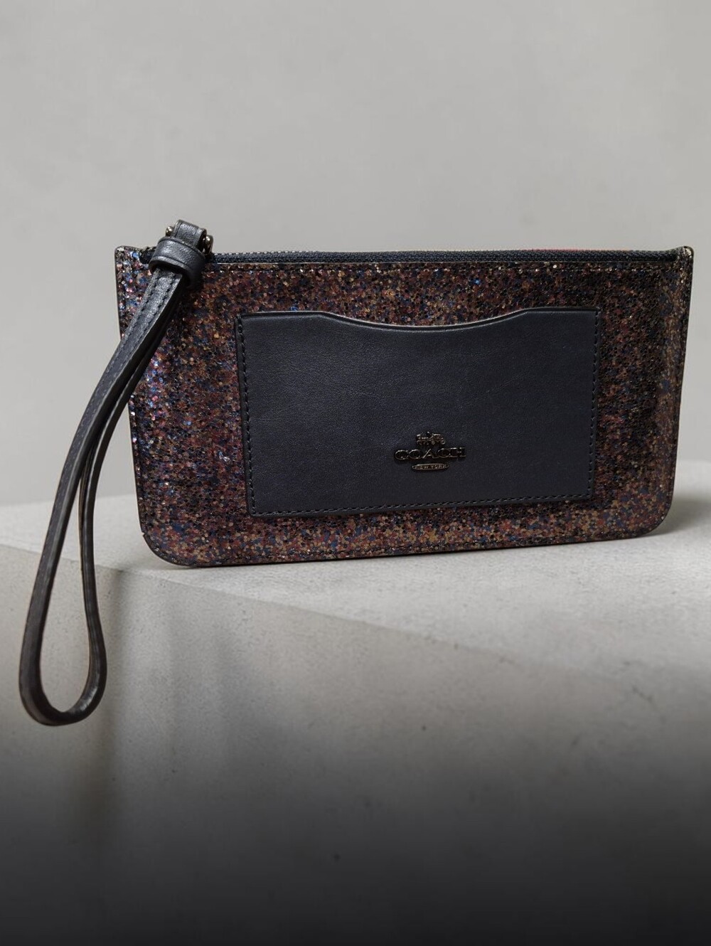 Coach Glitter Top Zip Wallet / Wristlet